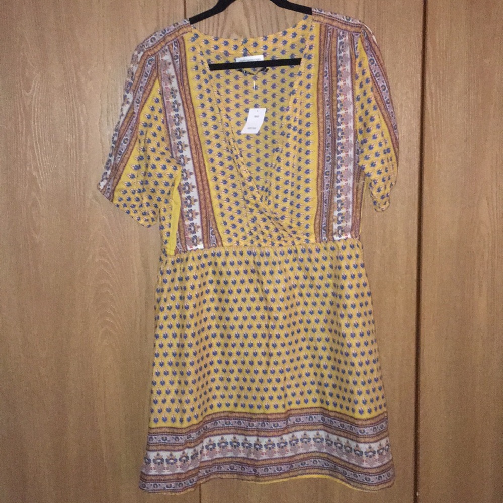 Urban Outfitters Yellow Bandana Pattern Dress
